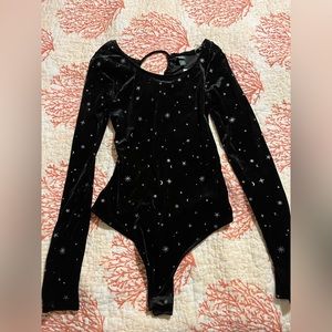 Black Velvet Bodysuit